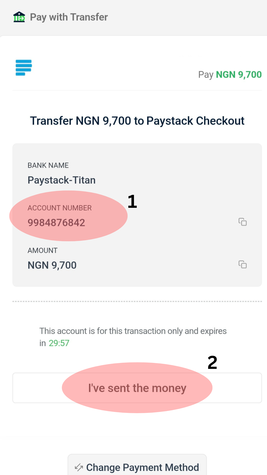 Step 3: Complete Transfer