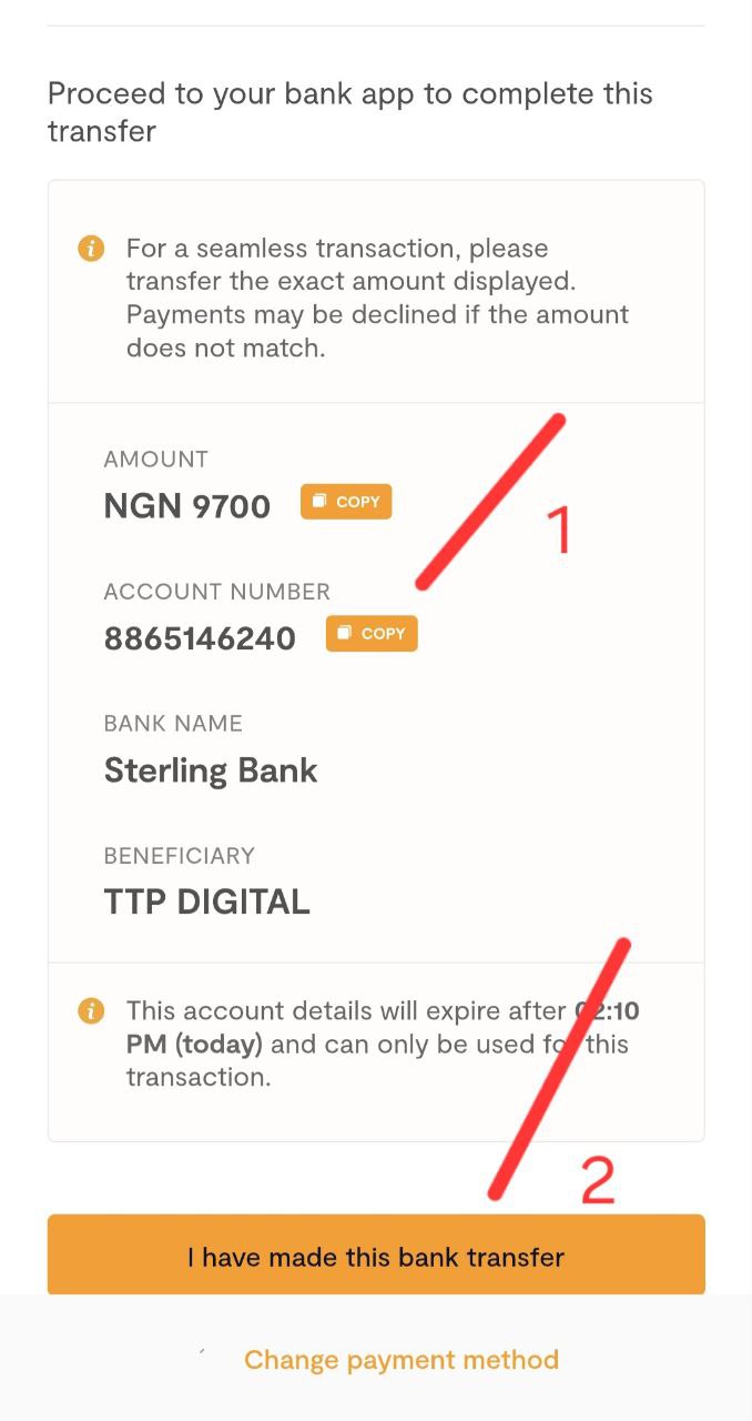 Step 3: Complete Transfer