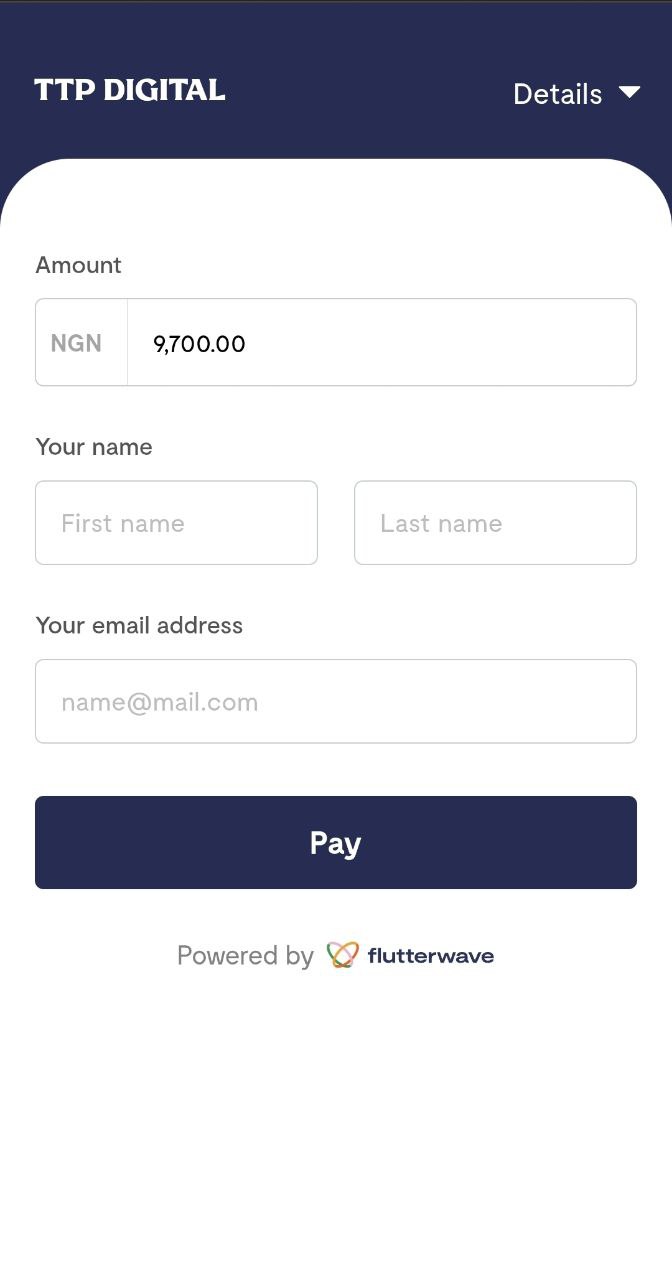 Step 1: Fill Name and Email